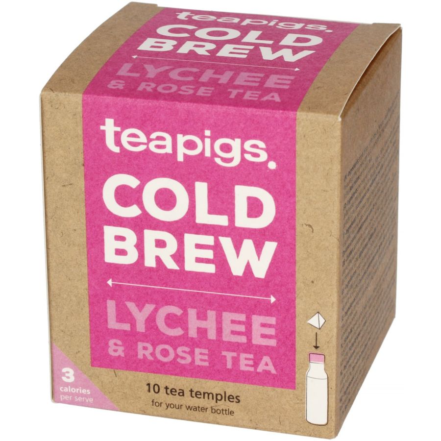 Teapigs Cold Brew Lychee & Rose Tea, 10 tepåsar