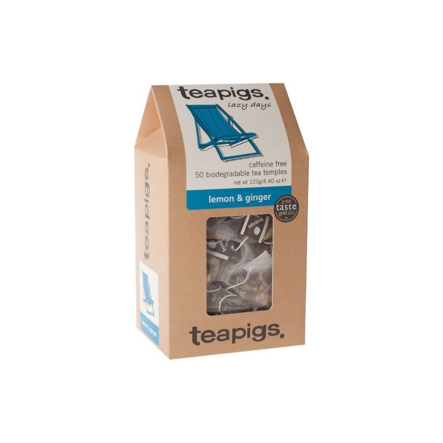 Teapigs Lemon & Ginger Tea 50 tepåsar