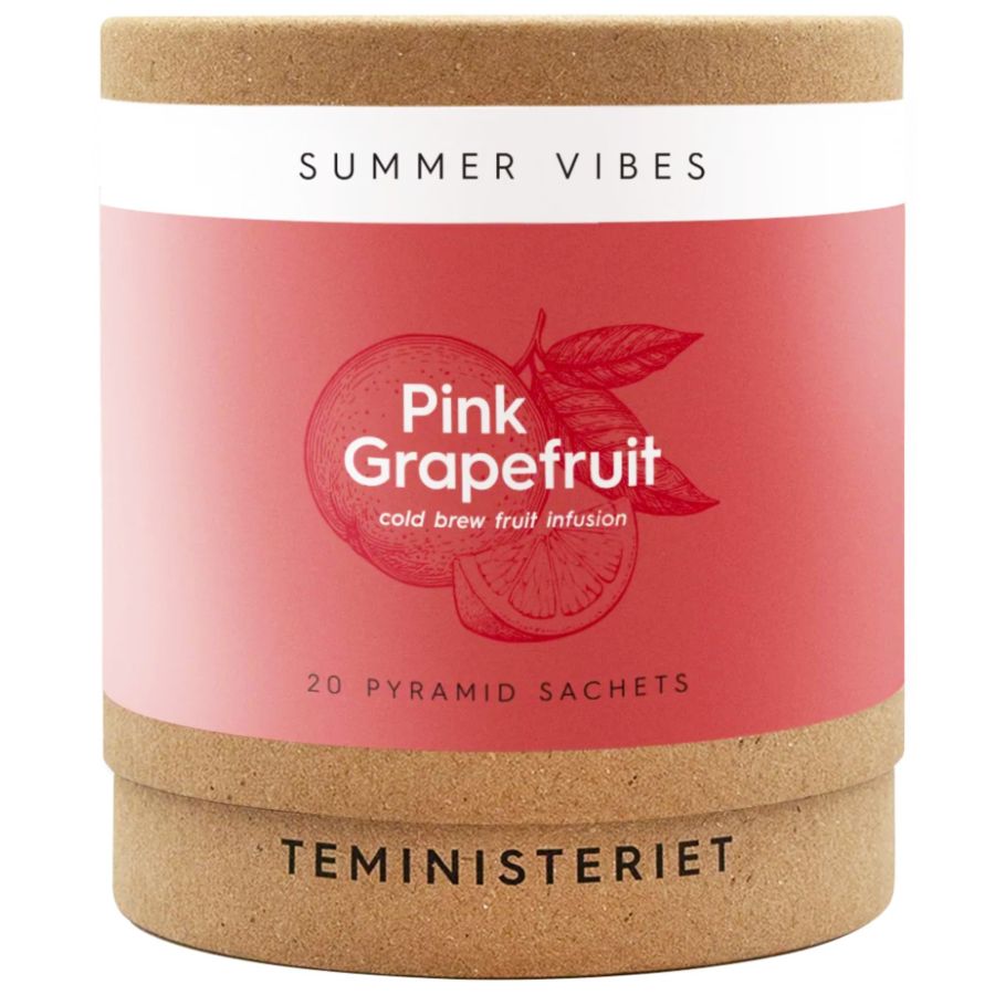 Teministeriet Summer Vibes Pink Grapefruit Cold Brew -te, 20 tepåsar