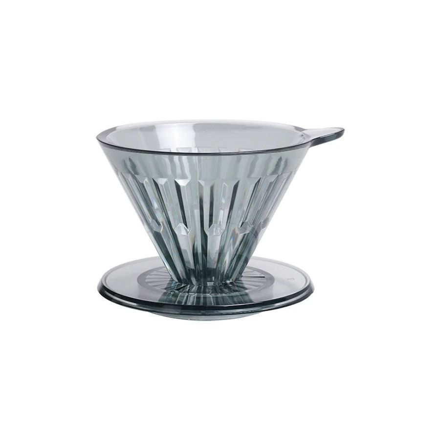 Timemore Crystal Eye Dripper filterhållare storlek 02, transparent svart