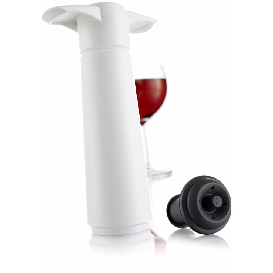 Vacu Vin Wine Saver vakuumpump med stopper, vit