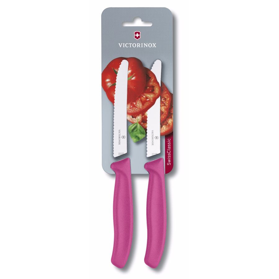 Victorinox Swiss Classic tomatkniv 11 cm 2 st, rosa