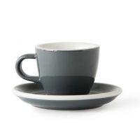 Acme Demitasse Espresso Cup 70 ml + Saucer 11 cm, Dolphin Grey