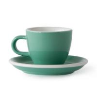 Acme Demitasse Espresso Cup 70 ml + Saucer 11 cm, Feijoa Green