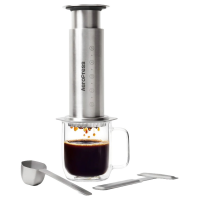 AeroPress Steel kaffebryggare i stål, silver