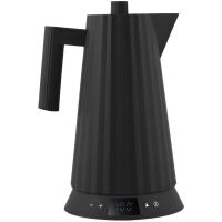 Alessi MDL21 Plissé vattenkokare med temperaturkontroll 1,7 l, svart