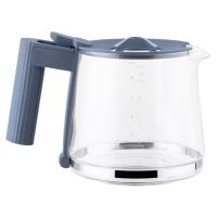 Alessi glaskanna för MDL14 Plissé -kaffebryggare, grå