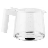 Alessi glaskanna för MDL14 Plissé -kaffebryggare, vit