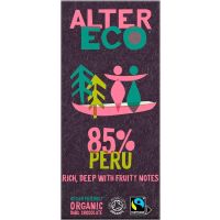 Alter Eco Dark Chocolate Peru 85% 100 g