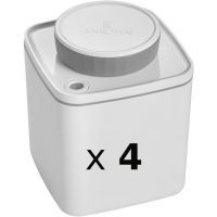 Ankomn Turn-N-Seal Vacuum Storage Canister 0,6 l, vit (4 st)
