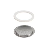 Bialetti Spare Gasket and Filter Plate for Venus, Kitty, Class and Musa 10 Cup Moka Pots