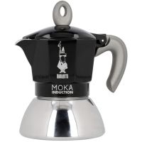 Bialetti Moka Induction Black mokabryggare, 2 koppar