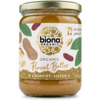 Biona Peanut Butter Crunchy saltat jordnötssmör 500 g