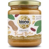 Biona Peanut Butter Crunchy osaltat jordnötssmör 250 g