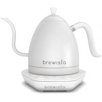 Brewista Artisan Gooseneck vattenkokare med temperaurinställning 1 l, helvit