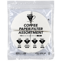 CAFEC 4P 1 kopp filterpapperssortiment, 4 × 40 st.