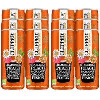 Clipper Chamomile, Peach & Orange Organic Fusion 250 ml - 12-pack