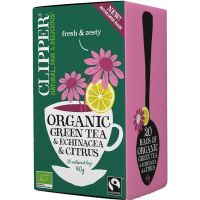 Clipper Organic Green Tea & Echinacea & Citrus 20 tepåsar