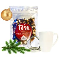 Crema Black Tea Winter Wonderland 100 g + Shamila Tea Mug with Filter & Lid 350 ml