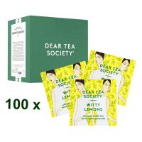 Dear Tea Society Witty Lemons Organic White Tea, 100 Tea Bags