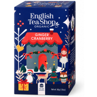 English Tea Shop Organic Black Tea Ginger Cranberry, 20 tepåsar