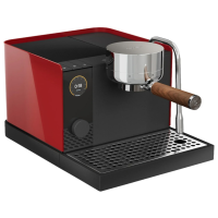 Fellow Espresso Series 1 halvautomatisk espressomaskin, Cherry Red/Walnut