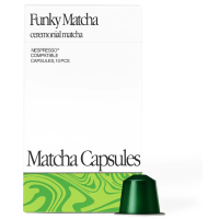 Funky Matcha Ceremonial Matcha Nespresso-kompatibla matchakapslar 10 st.