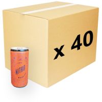Hard Beans Nitro Cold Brew Vegan Latte 200 ml - låda med 40 st.