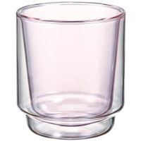 Hario Double-Walled Matcha Cup -matchaglas 370 ml, rosa
