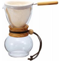 Hario Drip Pot Woodneck, Olive Wood kaffefilter 240 ml