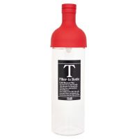 Hario Filter-In Bottle Cold Brewed Tea -teflaska 750 ml, röd