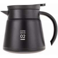 Hario V60 02 Insulated Stainless Steel Server 600 ml, Black