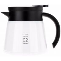 Hario V60 02 Insulated Stainless Steel Server 600 ml, White