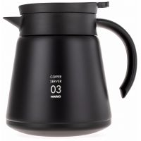 Hario V60 Insulated Stainless Steel Server storlek 03 800 ml, svart