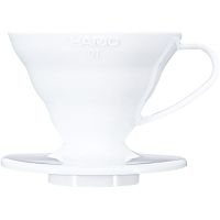 Hario V60 Dripper Size 01, White Plastic