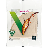Hario V60 Misarashi oblekt kaffefilter storlek 03, 100 st