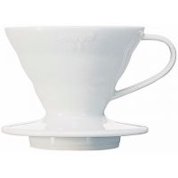 Hario V60 Dripper storlek 01 filterhållare i porslin, vit