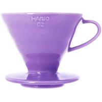 Hario V60 Dripper storlek 02 filterhållare i porslin, ljuslila