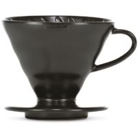 Hario V60 Dripper storlek 02 filterhållare i porslin, mattsvart