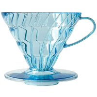 Hario V60 Project Waterfall Dripper storlek 02, klarblå