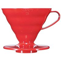 Hario V60 Dripper Size 02, Red Plastic