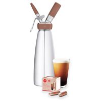 iSi Nitro Coffee Whip Syphon 1 l + iSi Nitro Coffee Whip Nitrogen Chargers 16 pcs