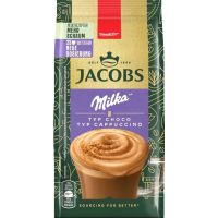 Jacobs Cappuccino Milka Choco smaksatt snabbkaffe 400 g