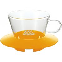 Kalita Wave #155 Glass Dripper filterhållare i glas, gul