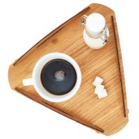 KOLO Design x Crema - Wooden Triangle Tray, Oak