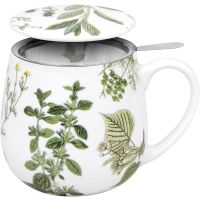 Könitz Cosy Mug Herbs -temugg med sil 420 ml