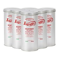 Lucaffé Decaffeinato koffeinfritt kaffebönor grossistförpackning 6 x 500 g