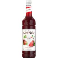 Monin Strawberry smaksirap 1 l PET-flaska