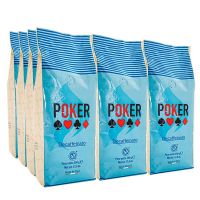Poker Decaffeinato koffeinfria kaffebönor 12 x 500 g grossistförpackning