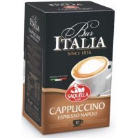 Saquella Bar Italia Cappuccino snabbkaffe, 10 portionspåsar